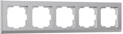 Рамка универсальная Werkel Stark 5-м. серебро фото Рамка универсальная Werkel Stark 5-м. серебро картинка